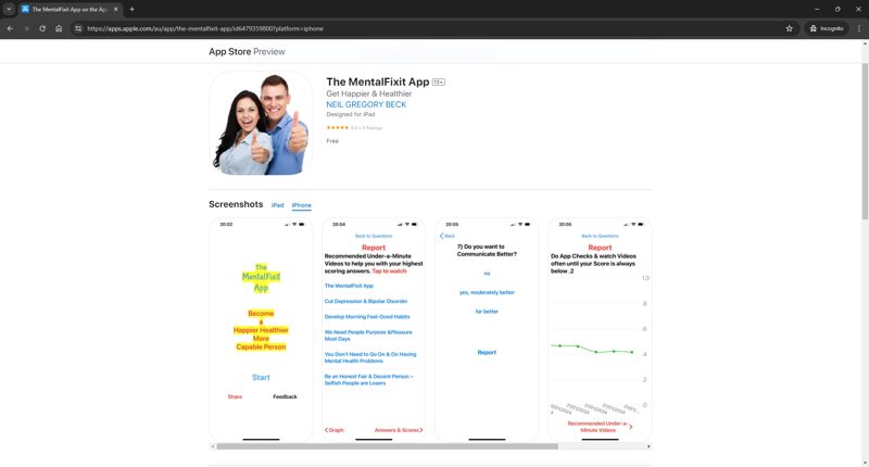 The MentalFixit App (App Store)